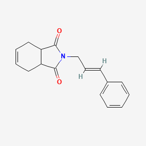 molecular formula C17H17NO2 B7506786 2-[(E)-3-phenylprop-2-enyl]-3a,4,7,7a-tetrahydroisoindole-1,3-dione 