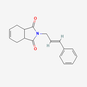 2-[(E)-3-phenylprop-2-enyl]-3a,4,7,7a-tetrahydroisoindole-1,3-dione