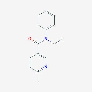 molecular formula C15H16N2O B7506817 N-ethyl-6-methyl-N-phenylpyridine-3-carboxamide 