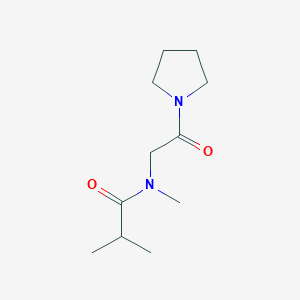 N,2-dimethyl-N-(2-oxo-2-pyrrolidin-1-ylethyl)propanamide