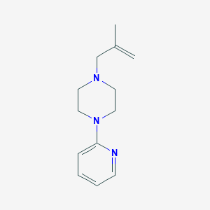 molecular formula C13H19N3 B7506831 1-(2-Methylprop-2-enyl)-4-pyridin-2-ylpiperazine 