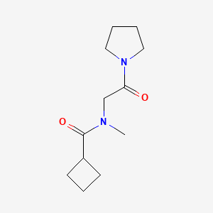 molecular formula C12H20N2O2 B7506870 N-methyl-N-(2-oxo-2-pyrrolidin-1-ylethyl)cyclobutanecarboxamide 