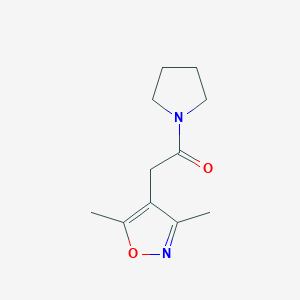 2-(3,5-Dimethyl-1,2-oxazol-4-yl)-1-pyrrolidin-1-ylethanone