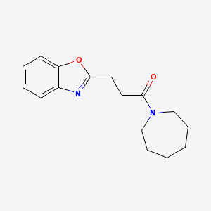 1-(Azepan-1-yl)-3-(1,3-benzoxazol-2-yl)propan-1-one