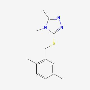 3-[(2,5-Dimethylphenyl)methylsulfanyl]-4,5-dimethyl-1,2,4-triazole