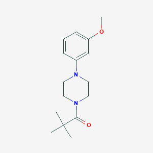 1-[4-(3-Methoxyphenyl)piperazin-1-yl]-2,2-dimethylpropan-1-one