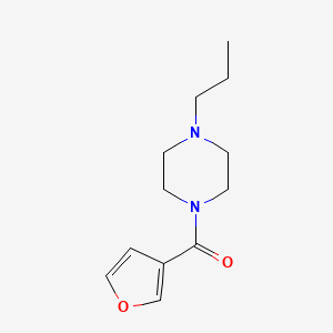 molecular formula C12H18N2O2 B7507016 Furan-3-yl-(4-propylpiperazin-1-yl)methanone 