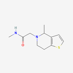 N-methyl-2-(4-methyl-6,7-dihydro-4H-thieno[3,2-c]pyridin-5-yl)acetamide