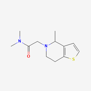 N,N-dimethyl-2-(4-methyl-6,7-dihydro-4H-thieno[3,2-c]pyridin-5-yl)acetamide