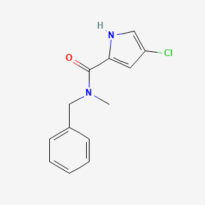 molecular formula C13H13ClN2O B7507092 N-benzyl-4-chloro-N-methyl-1H-pyrrole-2-carboxamide 