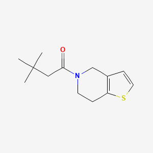 molecular formula C13H19NOS B7507104 1-(6,7-dihydro-4H-thieno[3,2-c]pyridin-5-yl)-3,3-dimethylbutan-1-one 