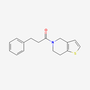 1-(6,7-dihydro-4H-thieno[3,2-c]pyridin-5-yl)-3-phenylpropan-1-one
