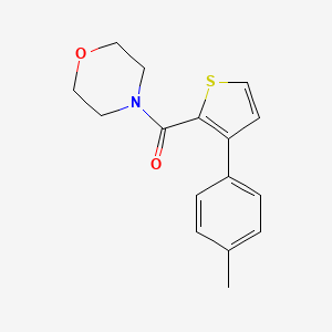 molecular formula C16H17NO2S B7507221 [3-(4-Methylphenyl)thiophen-2-yl]-morpholin-4-ylmethanone 