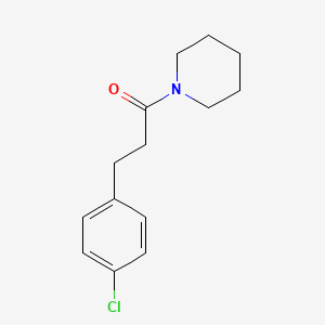 3-(4-Chlorophenyl)-1-piperidin-1-ylpropan-1-one