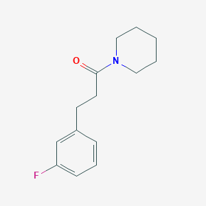 molecular formula C14H18FNO B7507302 3-(3-Fluorophenyl)-1-piperidin-1-ylpropan-1-one 