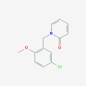 molecular formula C13H12ClNO2 B7507314 1-[(5-Chloro-2-methoxyphenyl)methyl]pyridin-2-one 