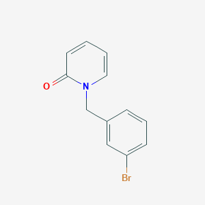 molecular formula C12H10BrNO B7507320 1-[(3-Bromophenyl)methyl]pyridin-2-one 