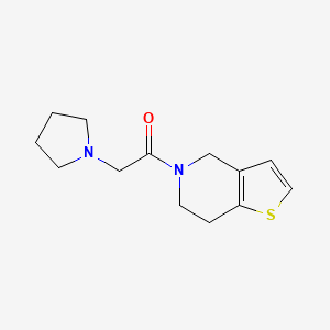 molecular formula C13H18N2OS B7507342 1-(6,7-dihydro-4H-thieno[3,2-c]pyridin-5-yl)-2-pyrrolidin-1-ylethanone 