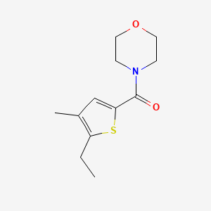 molecular formula C12H17NO2S B7507363 4-(5-Ethyl-4-methylthiophene-2-carbonyl)morpholine 