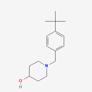 molecular formula C16H25NO B7507375 1-[(4-Tert-butylphenyl)methyl]piperidin-4-ol 