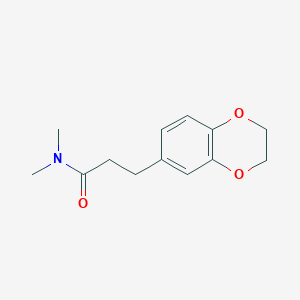 3-(2,3-dihydro-1,4-benzodioxin-6-yl)-N,N-dimethylpropanamide