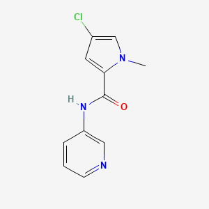 molecular formula C11H10ClN3O B7507423 4-chloro-1-methyl-N-pyridin-3-ylpyrrole-2-carboxamide 