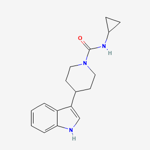 molecular formula C17H21N3O B7507447 N-cyclopropyl-4-(1H-indol-3-yl)piperidine-1-carboxamide 