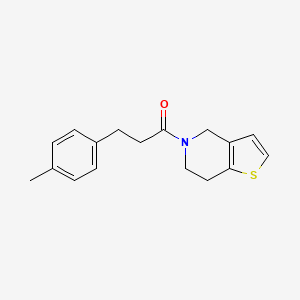 molecular formula C17H19NOS B7507451 1-(6,7-dihydro-4H-thieno[3,2-c]pyridin-5-yl)-3-(4-methylphenyl)propan-1-one 