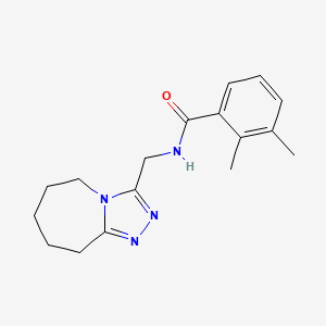 molecular formula C17H22N4O B7507481 2,3-dimethyl-N-(6,7,8,9-tetrahydro-5H-[1,2,4]triazolo[4,3-a]azepin-3-ylmethyl)benzamide 