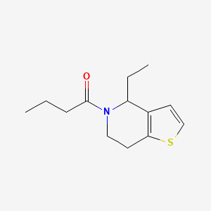 molecular formula C13H19NOS B7507520 1-(4-ethyl-6,7-dihydro-4H-thieno[3,2-c]pyridin-5-yl)butan-1-one 