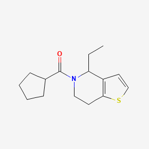 molecular formula C15H21NOS B7507535 cyclopentyl-(4-ethyl-6,7-dihydro-4H-thieno[3,2-c]pyridin-5-yl)methanone 