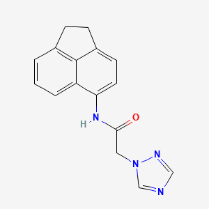 N-(1,2-dihydroacenaphthylen-5-yl)-2-(1,2,4-triazol-1-yl)acetamide