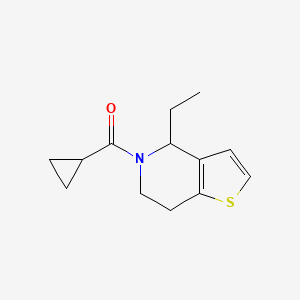 molecular formula C13H17NOS B7507573 cyclopropyl-(4-ethyl-6,7-dihydro-4H-thieno[3,2-c]pyridin-5-yl)methanone 