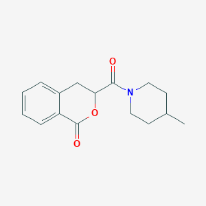 molecular formula C16H19NO3 B7507581 3-(4-Methylpiperidine-1-carbonyl)-3,4-dihydroisochromen-1-one 