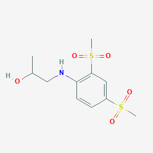 1-[2,4-Bis(methylsulfonyl)anilino]propan-2-ol