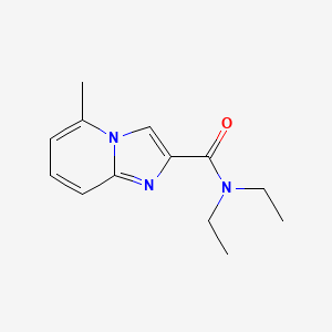 molecular formula C13H17N3O B7507645 N,N-diethyl-5-methylimidazo[1,2-a]pyridine-2-carboxamide 