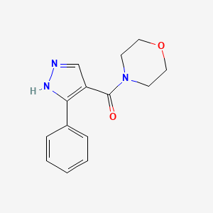 morpholin-4-yl-(5-phenyl-1H-pyrazol-4-yl)methanone