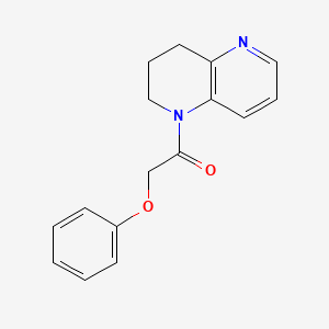 molecular formula C16H16N2O2 B7507700 1-(3,4-dihydro-2H-1,5-naphthyridin-1-yl)-2-phenoxyethanone 