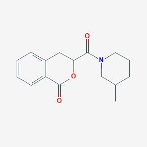 molecular formula C16H19NO3 B7507701 3-(3-Methylpiperidine-1-carbonyl)-3,4-dihydroisochromen-1-one 