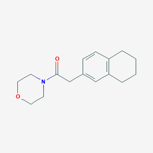 molecular formula C16H21NO2 B7507708 1-Morpholin-4-yl-2-(5,6,7,8-tetrahydronaphthalen-2-yl)ethanone 