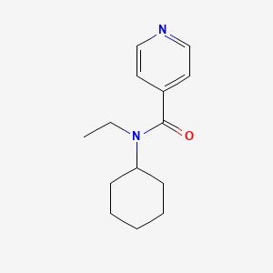 molecular formula C14H20N2O B7507711 N-cyclohexyl-N-ethylpyridine-4-carboxamide 