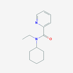 molecular formula C14H20N2O B7507727 N-cyclohexyl-N-ethylpyridine-2-carboxamide 