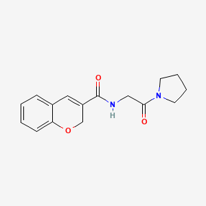 molecular formula C16H18N2O3 B7507729 N-(2-oxo-2-pyrrolidin-1-ylethyl)-2H-chromene-3-carboxamide 