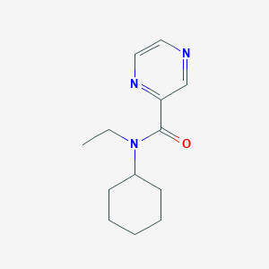 molecular formula C13H19N3O B7507742 N-cyclohexyl-N-ethylpyrazine-2-carboxamide 