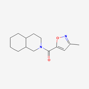 3,4,4a,5,6,7,8,8a-octahydro-1H-isoquinolin-2-yl-(3-methyl-1,2-oxazol-5-yl)methanone