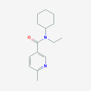 N-cyclohexyl-N-ethyl-6-methylpyridine-3-carboxamide