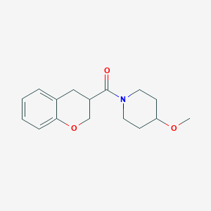 molecular formula C16H21NO3 B7507870 3,4-dihydro-2H-chromen-3-yl-(4-methoxypiperidin-1-yl)methanone 