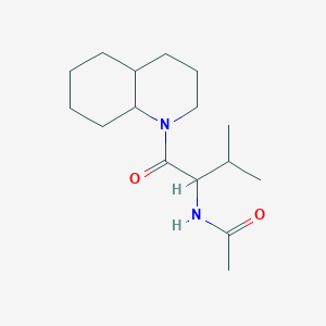 N-[1-(3,4,4a,5,6,7,8,8a-octahydro-2H-quinolin-1-yl)-3-methyl-1-oxobutan-2-yl]acetamide