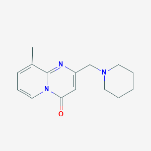 molecular formula C15H19N3O B7507892 9-Methyl-2-(piperidin-1-ylmethyl)pyrido[1,2-a]pyrimidin-4-one 