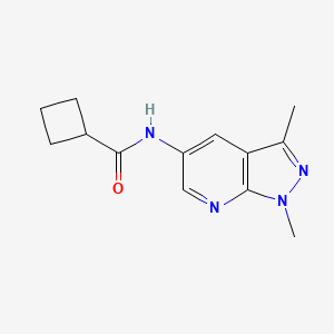 N-(1,3-dimethylpyrazolo[3,4-b]pyridin-5-yl)cyclobutanecarboxamide